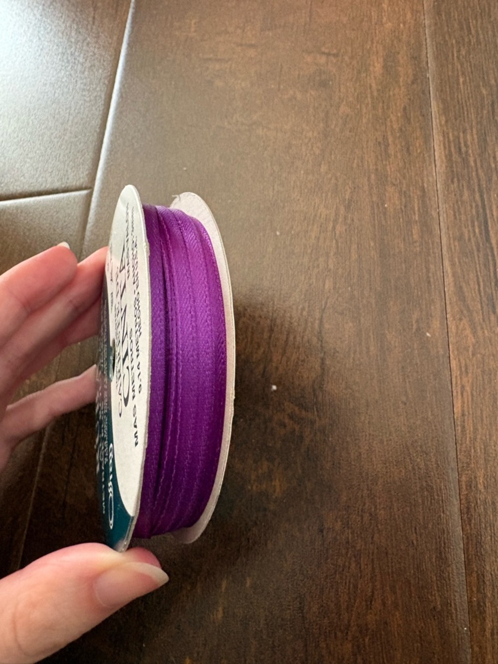 Vintage bright purple ribbon